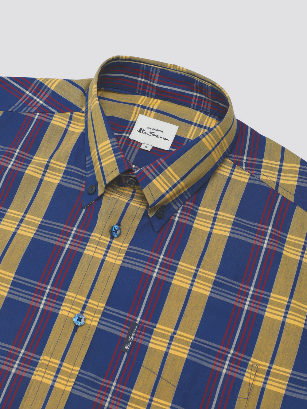 Camisas Ben Sherman Signature Irregular Check Azules | 327-LQSRUT