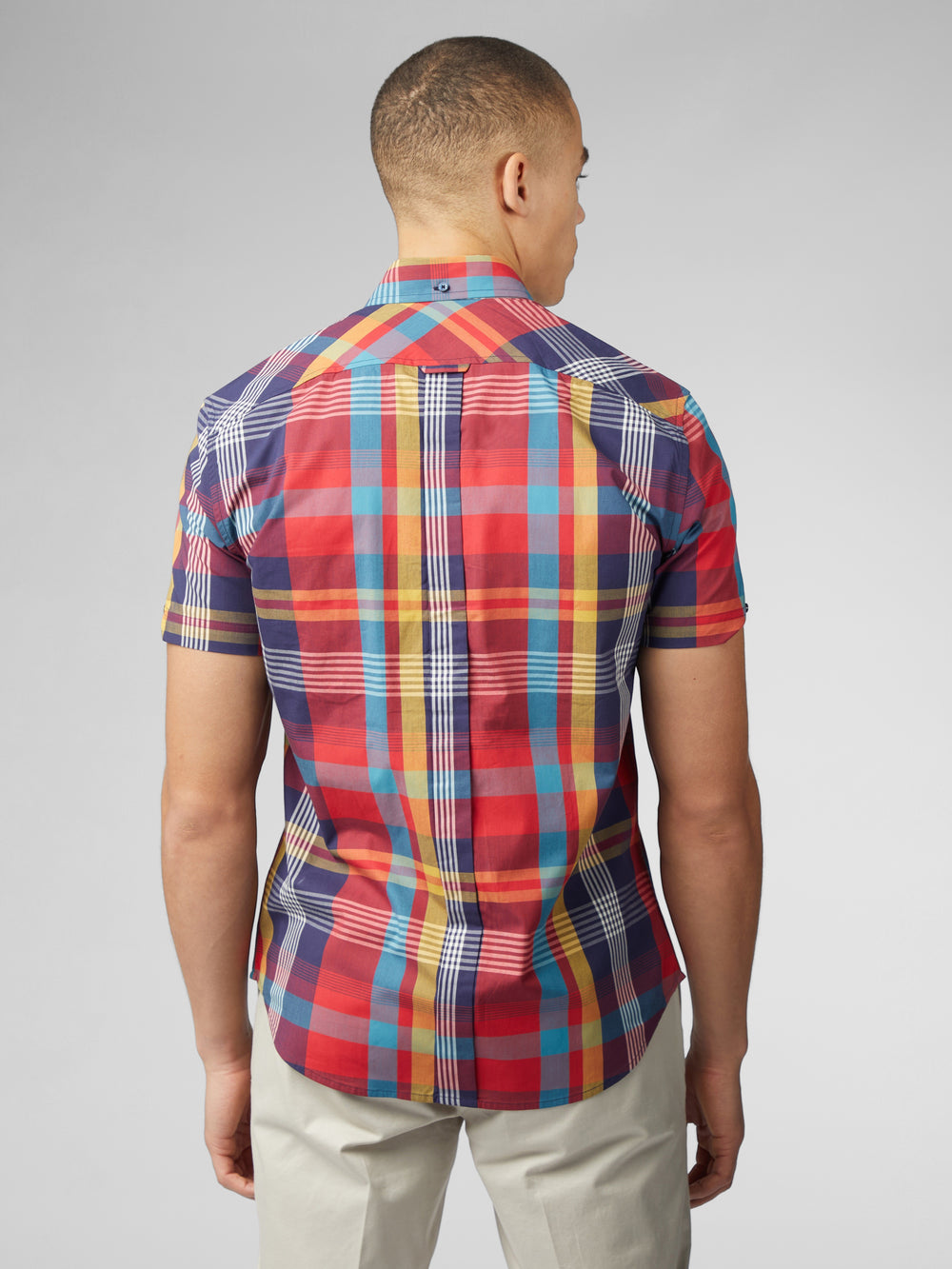 Camisas Ben Sherman Signature Large Madras Check Rojas | 386-JYREMH