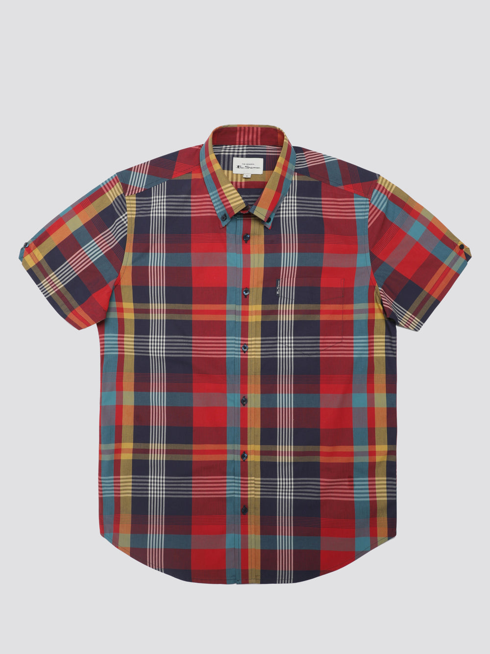 Camisas Ben Sherman Signature Large Madras Check Rojas | 386-JYREMH