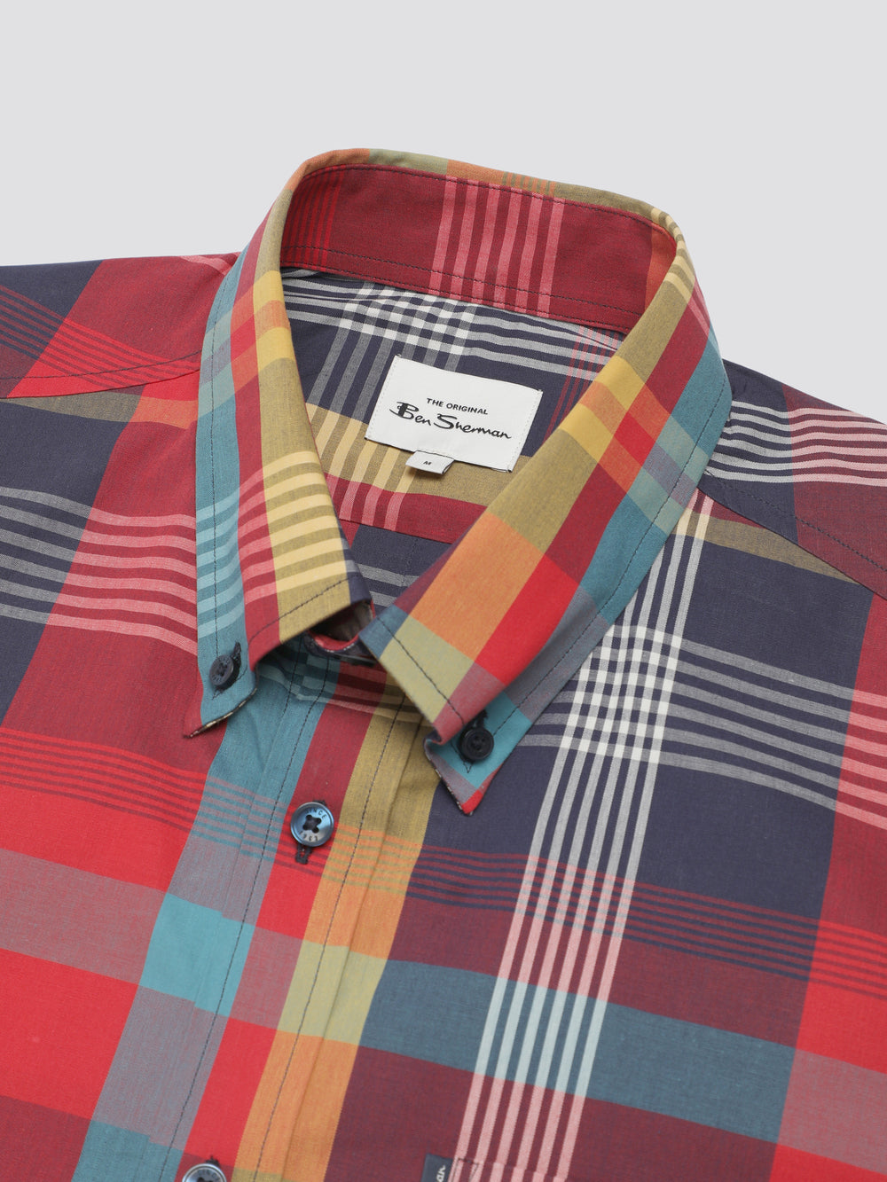 Camisas Ben Sherman Signature Large Madras Check Rojas | 386-JYREMH