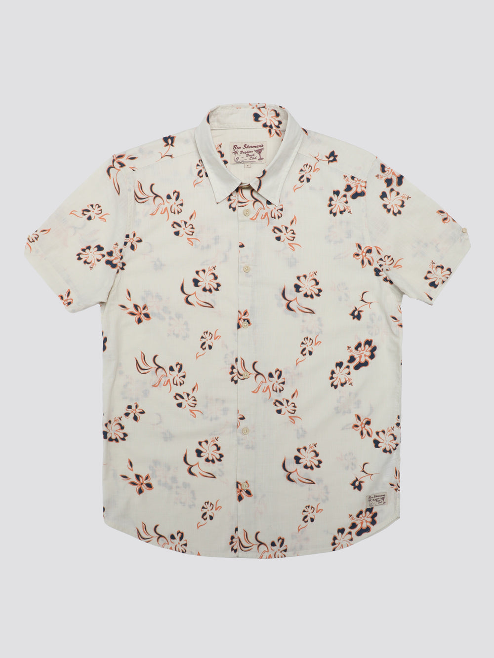 Camisas Ben Sherman Signature Linear Floral Blancas | 479-JQPAMW