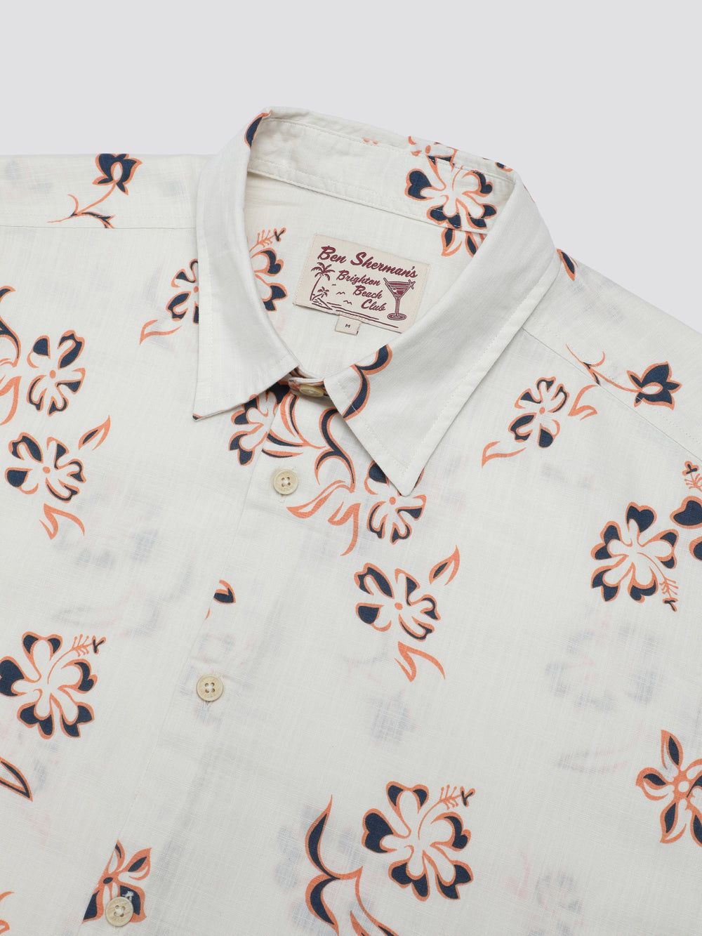 Camisas Ben Sherman Signature Linear Floral Blancas | 479-JQPAMW