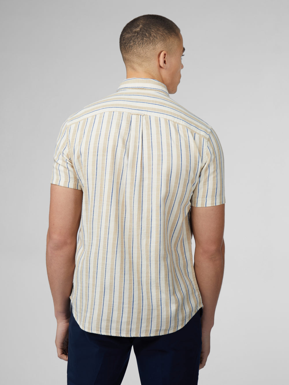 Camisas Ben Sherman Signature Mod Stripe Blancas | 435-TNPCSI