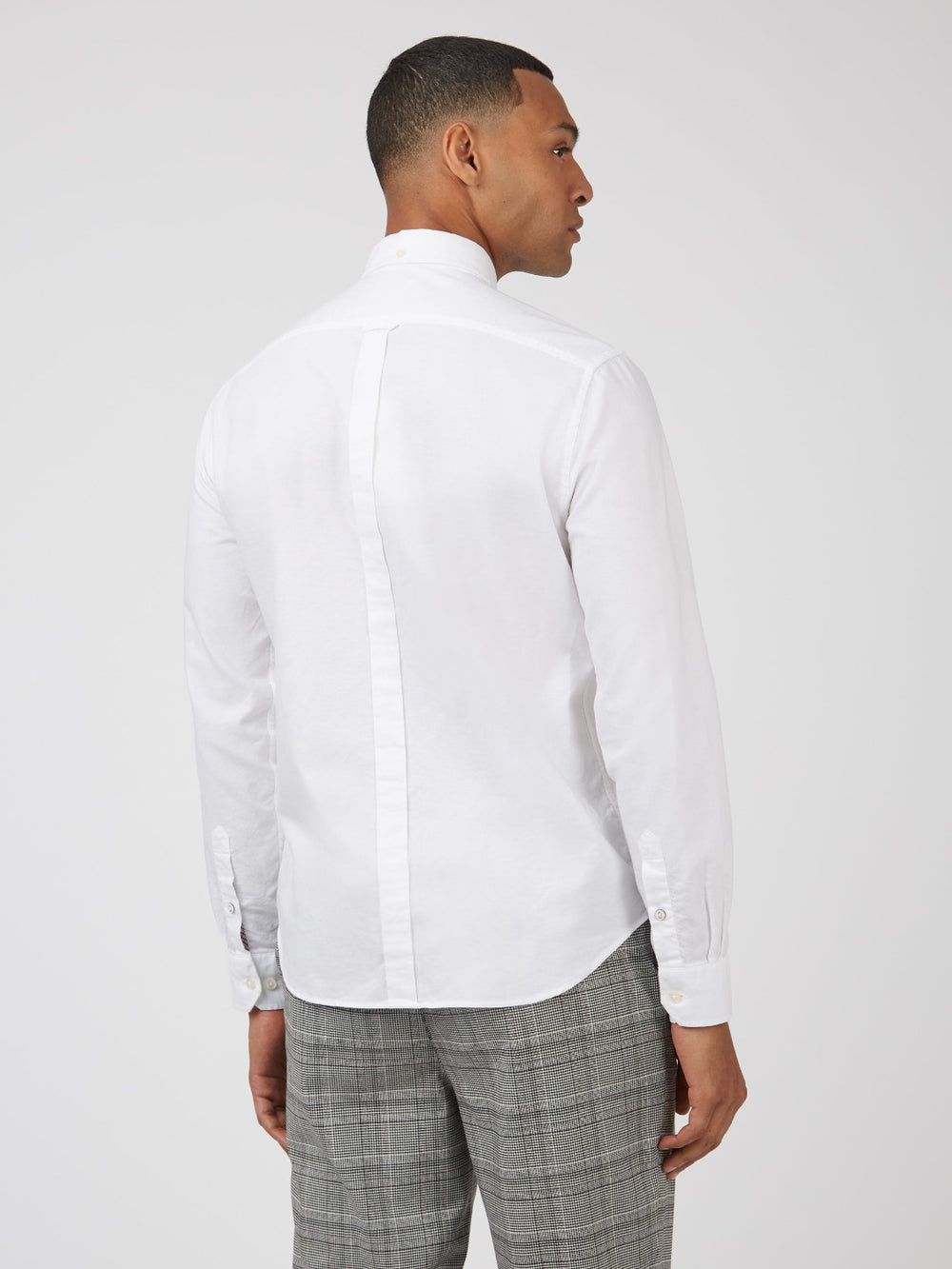 Camisas Ben Sherman Signature Organic Long-Sleeve Oxford Blancas | 029-GABJCF