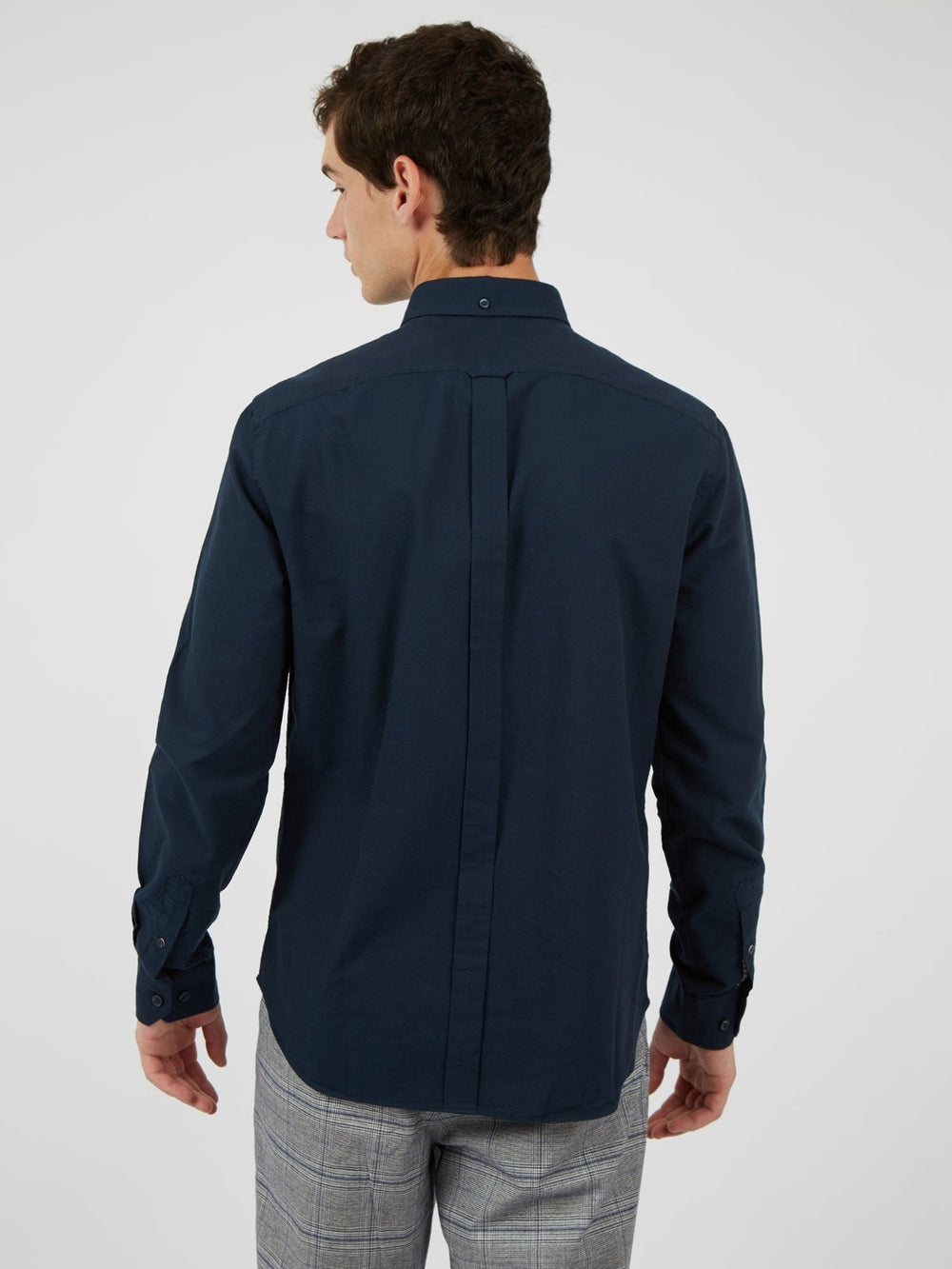 Camisas Ben Sherman Signature Organic Oxford Azul Marino | 306-WIFRUV