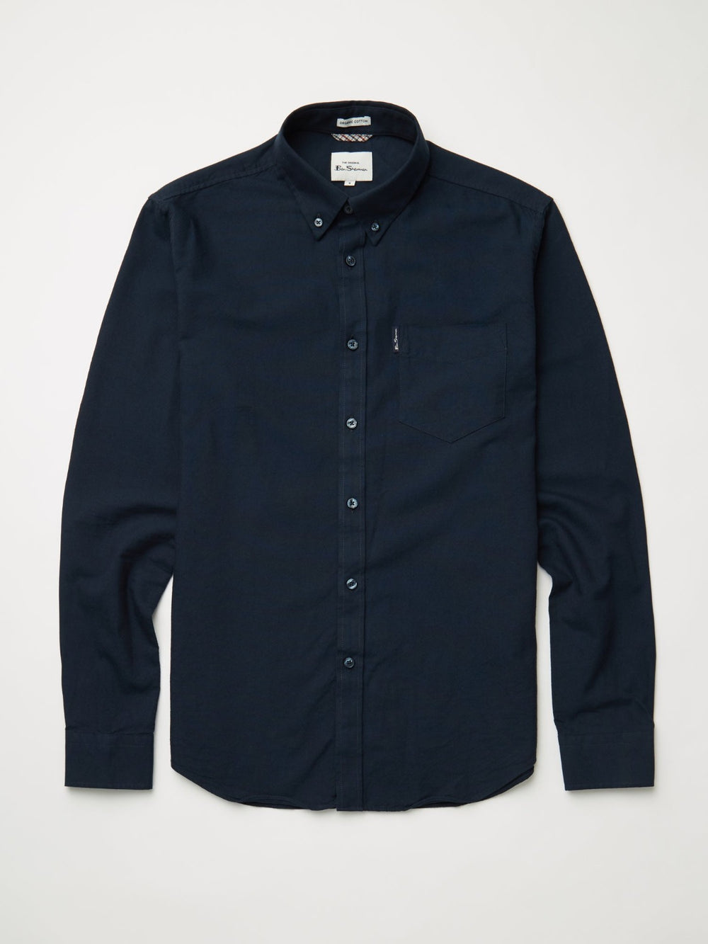 Camisas Ben Sherman Signature Organic Oxford Azul Marino | 306-WIFRUV