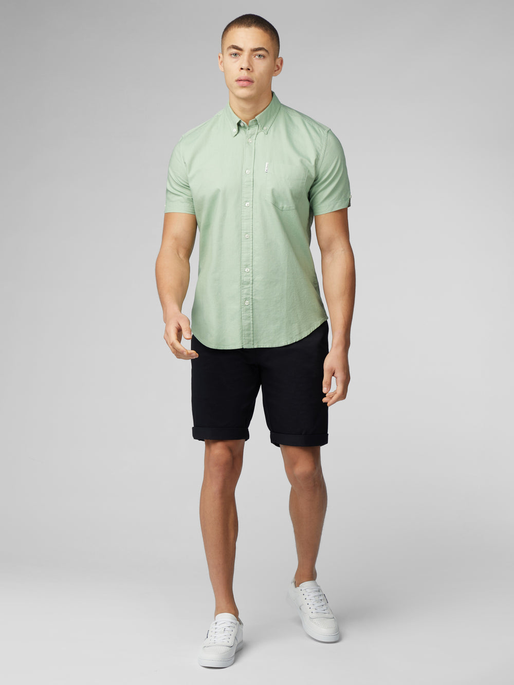 Camisas Ben Sherman Signature Short Sleeve Oxford Verde | 016-THIPXF