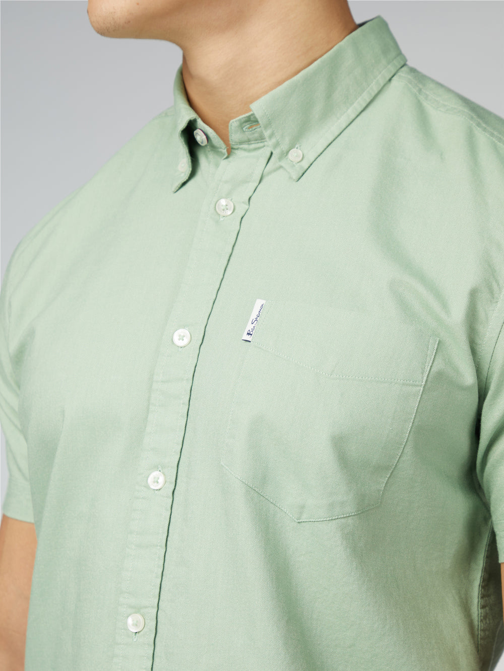 Camisas Ben Sherman Signature Short Sleeve Oxford Verde | 016-THIPXF