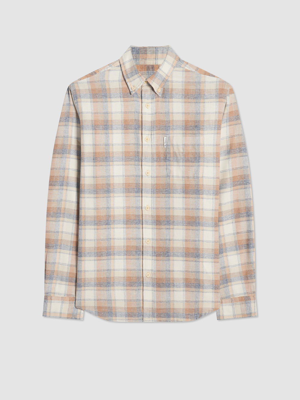 Camisas Ben Sherman Twisted Yarn Check Marrones | 906-EOVYKT