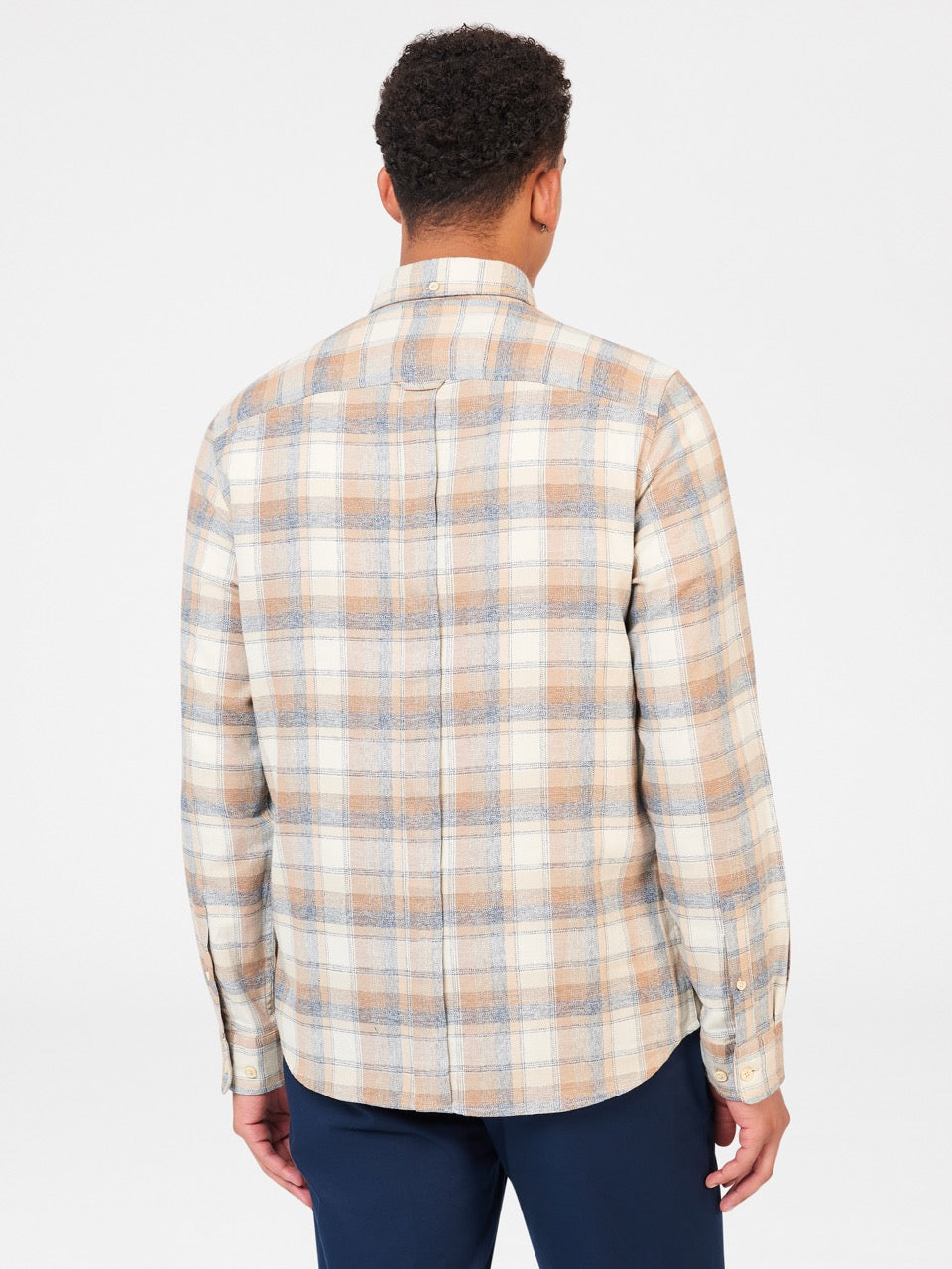 Camisas Ben Sherman Twisted Yarn Check Marrones | 906-EOVYKT