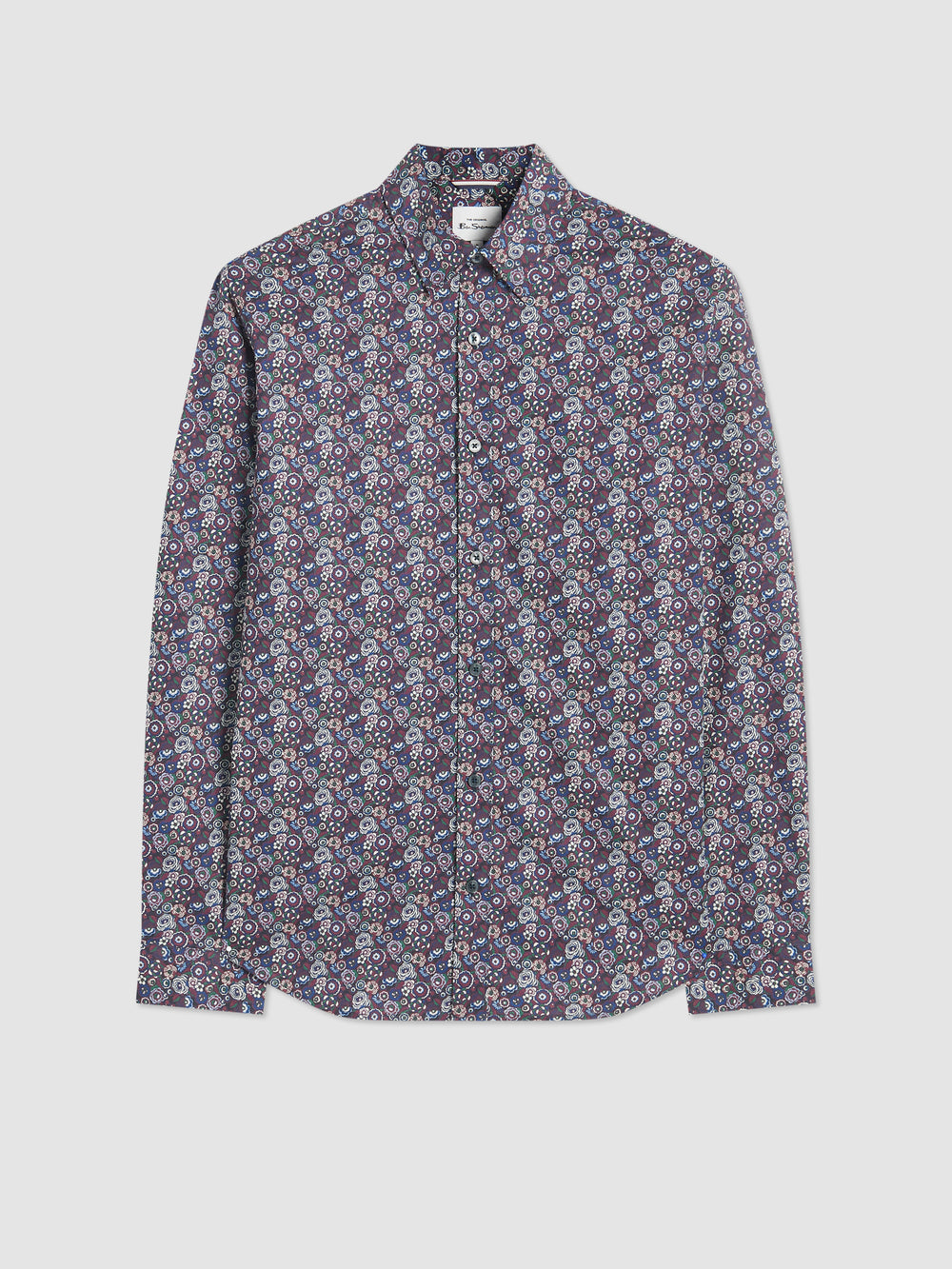 Camisas Ben Sherman Winter Floral Moradas | 684-JXGOZP