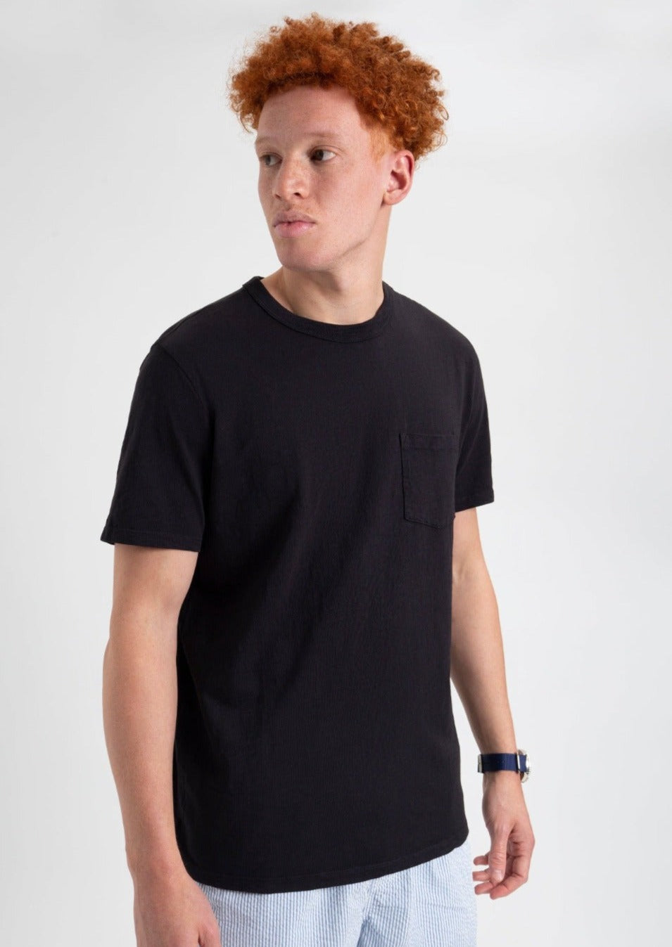 Camiseta Ben Sherman Garment Dye Beatnik Negras | 690-SOPUGD