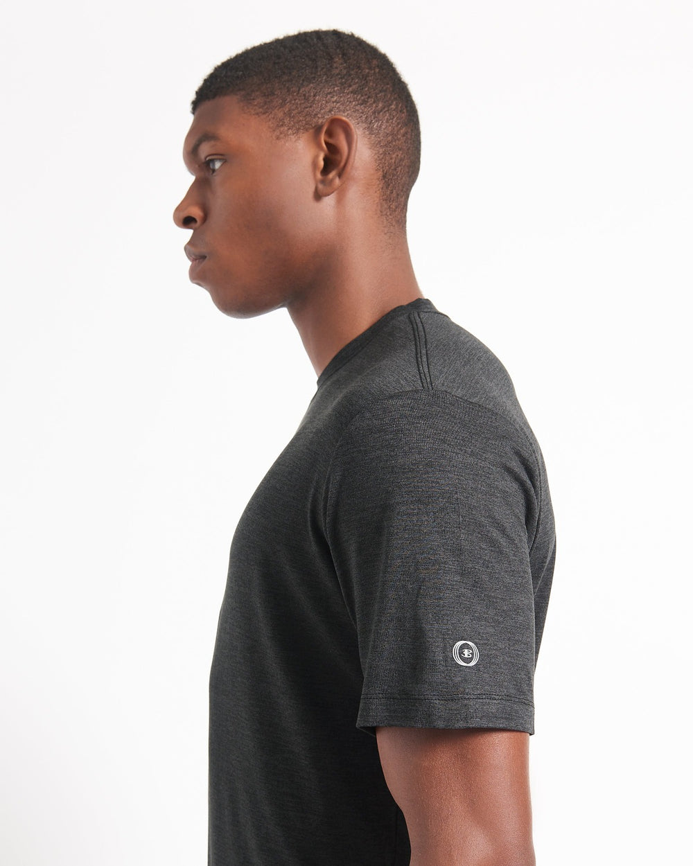 Camiseta Ben Sherman Performance Stretch Marl Negras | 912-HRBNYJ