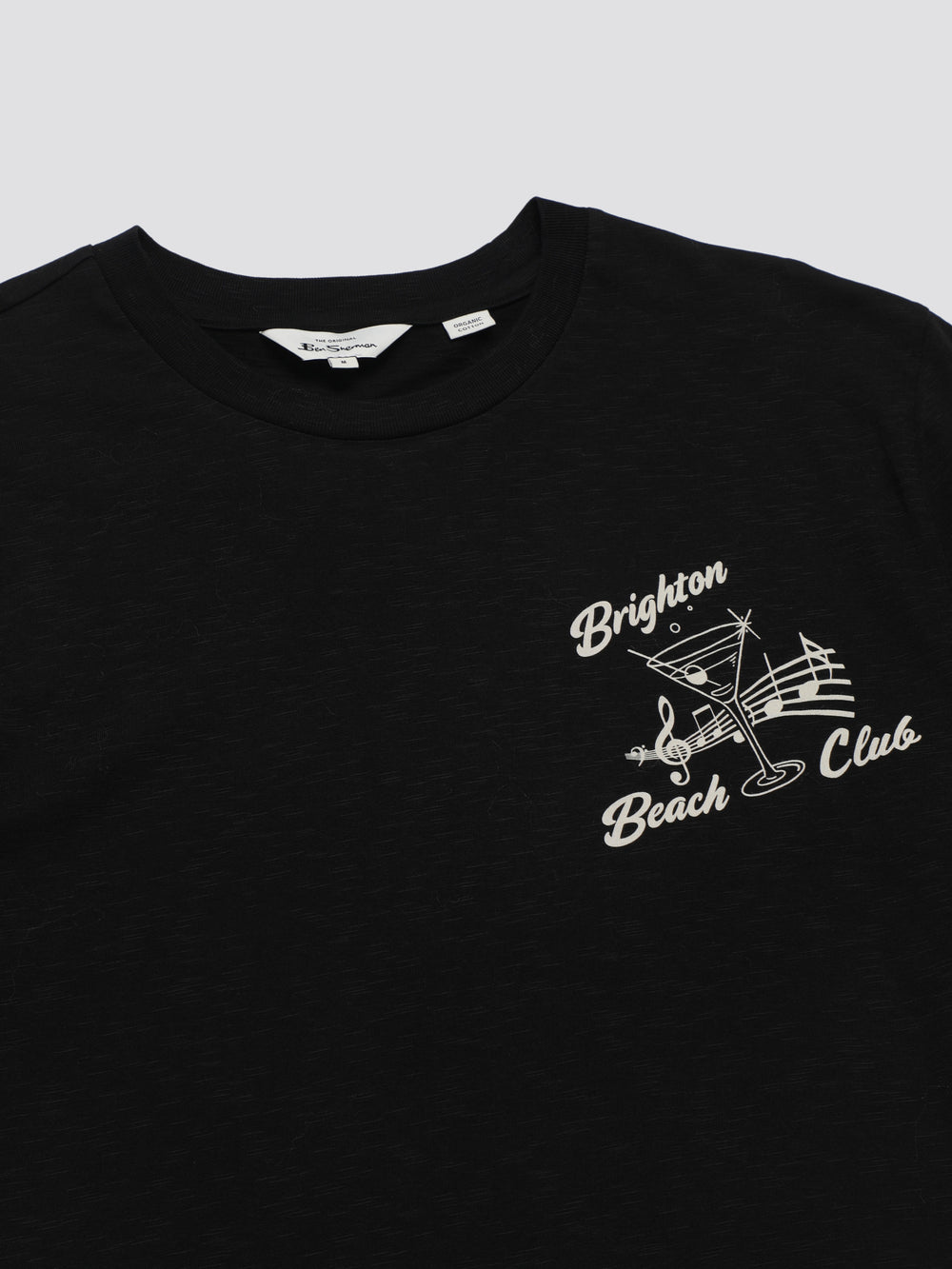 Camiseta Ben Sherman Signature Brighton Beach Club Negras | 625-GRSPKF