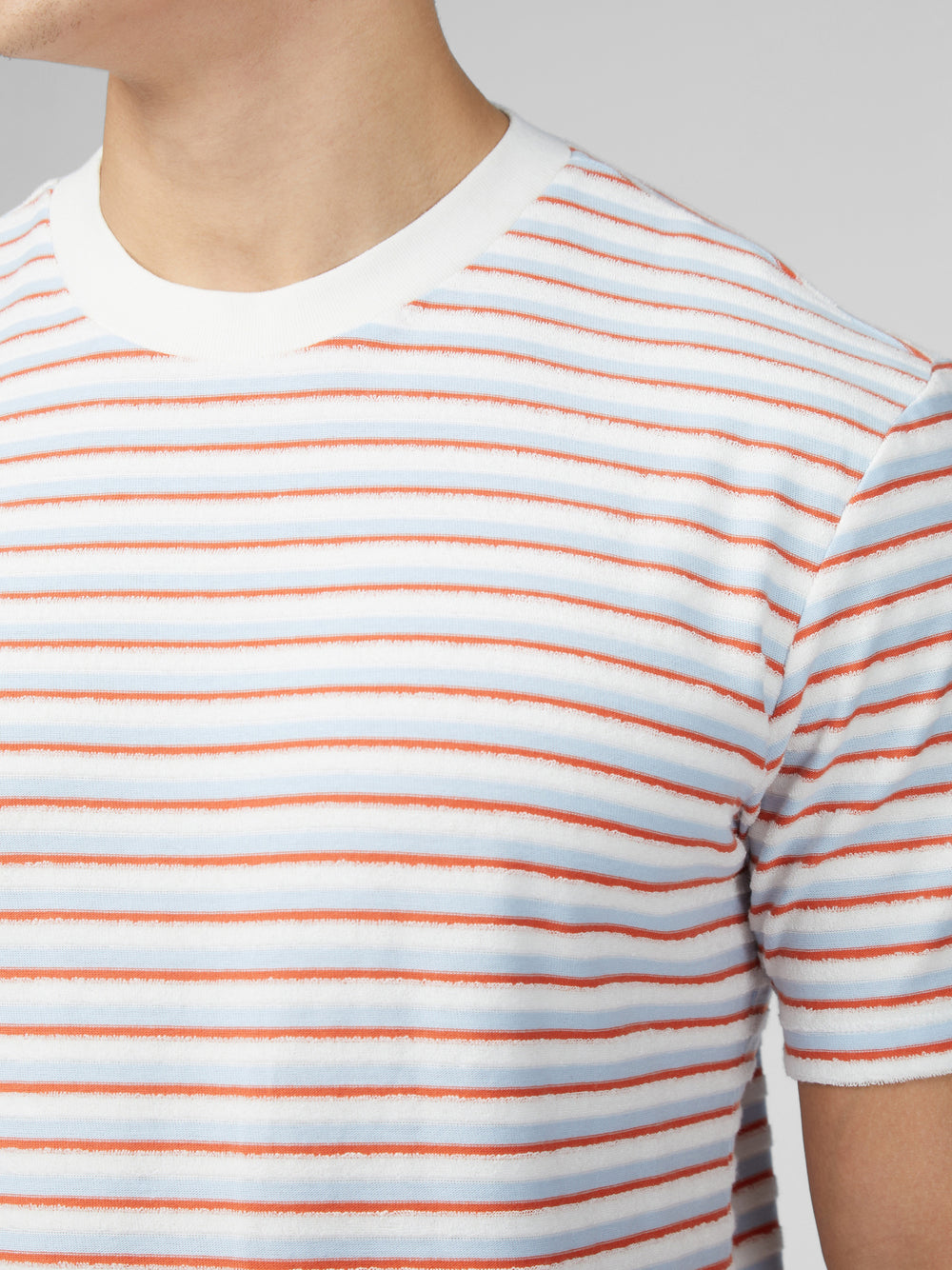 Camiseta Ben Sherman Signature Loopback Stripe Azules | 732-YGPBJW