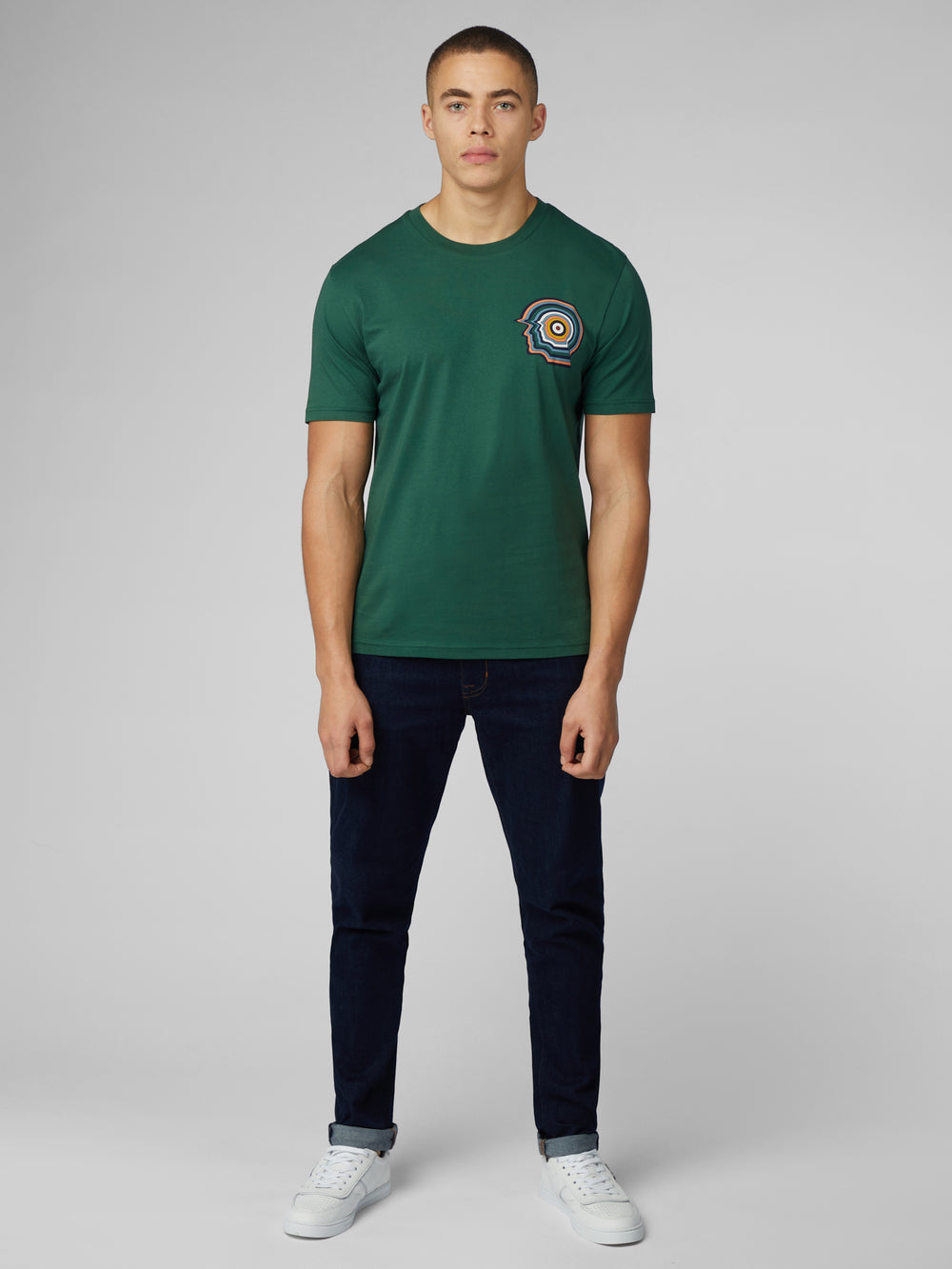 Camiseta Ben Sherman Signature Mod Head Verde | 938-XDSPEQ