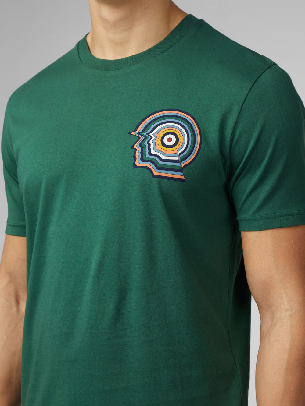 Camiseta Ben Sherman Signature Mod Head Verde | 938-XDSPEQ