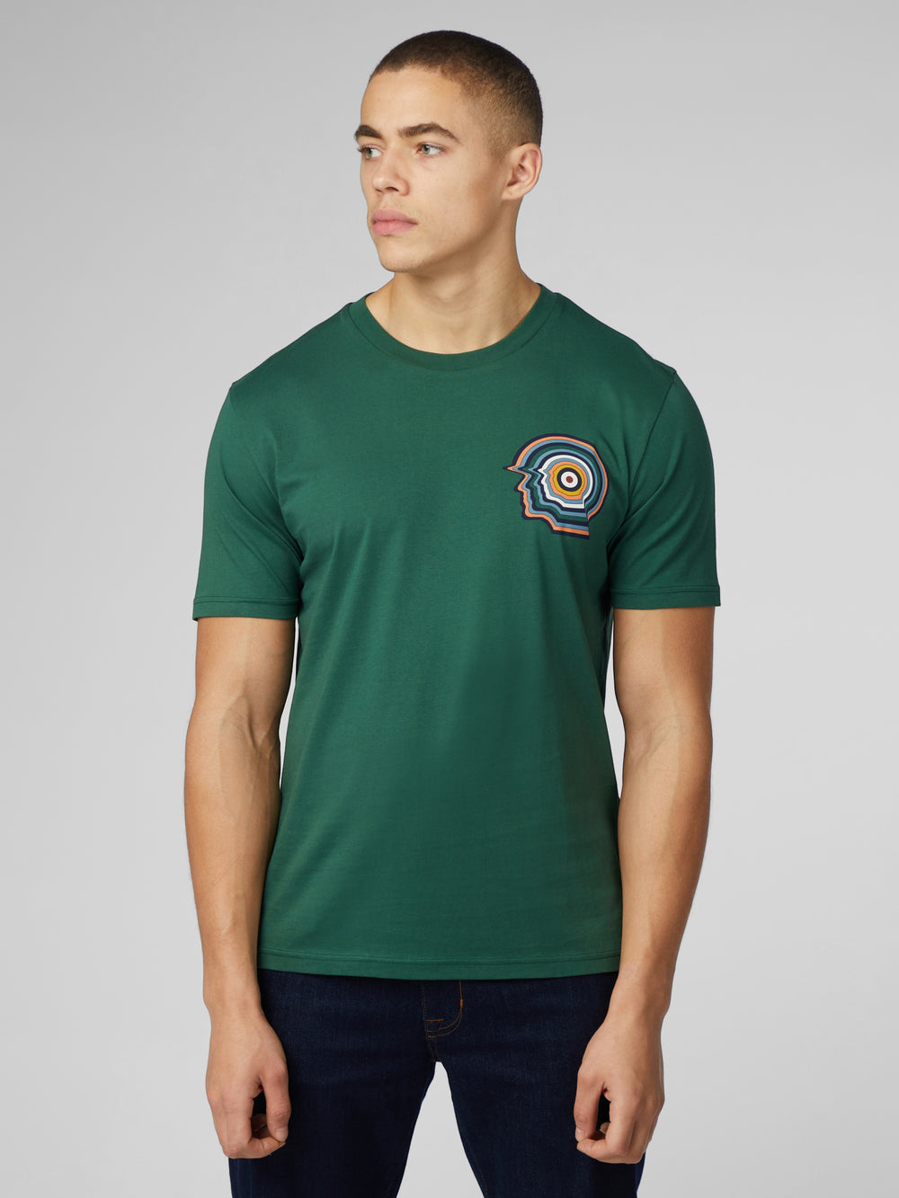 Camiseta Ben Sherman Signature Mod Head Verde | 938-XDSPEQ