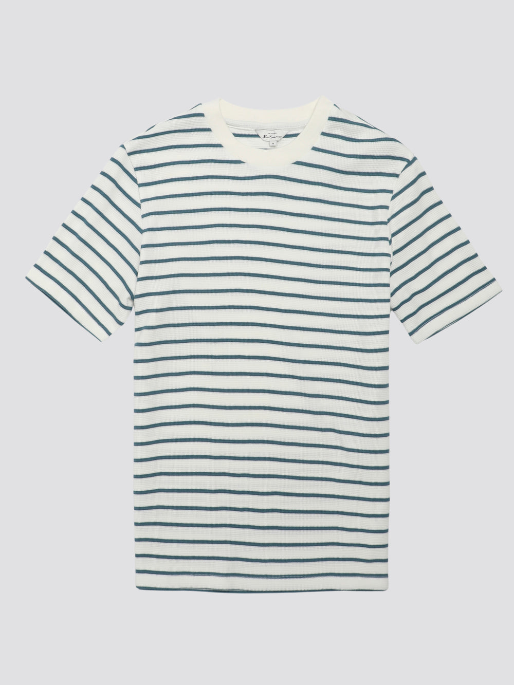 Camiseta Ben Sherman Signature Waffle Stripe Blancas | 895-ILHFNE