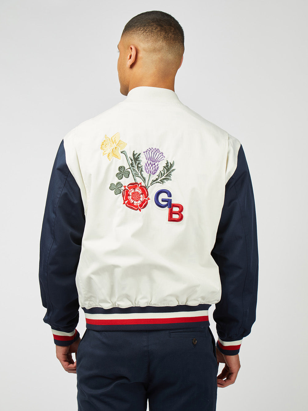 Chompas Ben Sherman Team GB Commercial Bomber Blancas | 276-PNVIXJ