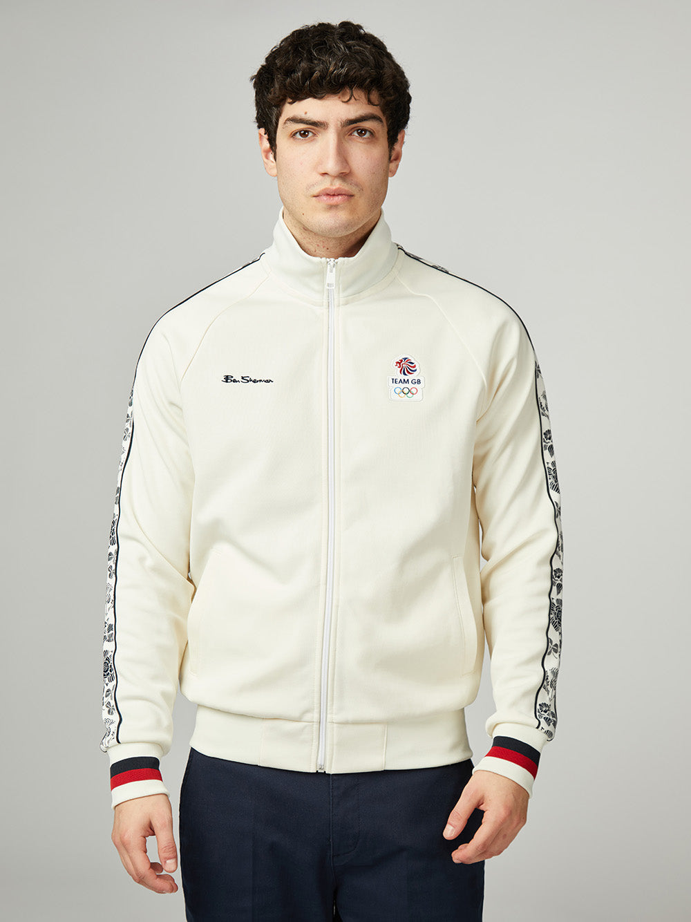 Chompas Ben Sherman Team GB Taped Track Top Blancas | 462-PVAGKJ