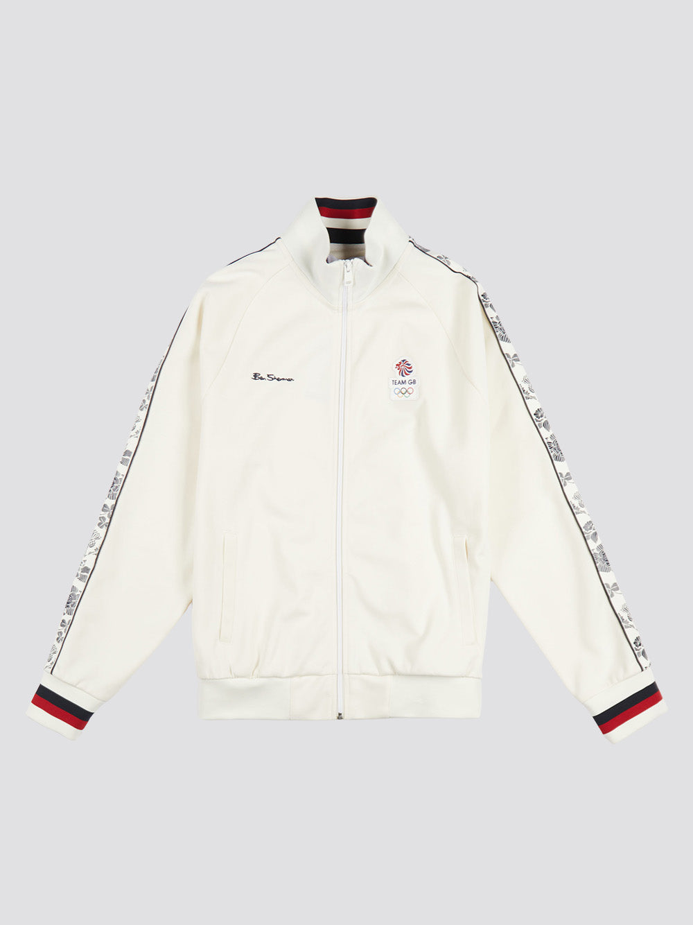 Chompas Ben Sherman Team GB Taped Track Top Blancas | 462-PVAGKJ