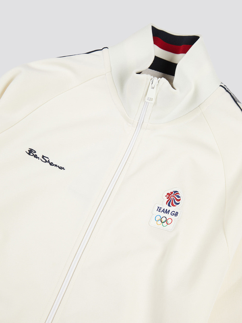 Chompas Ben Sherman Team GB Taped Track Top Blancas | 462-PVAGKJ