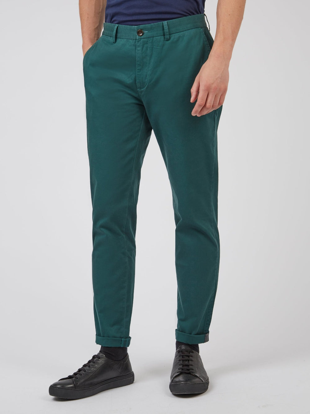 Pantalon Ben Sherman Signature Slim Stretch Chino Verde | 825-QOGDSC