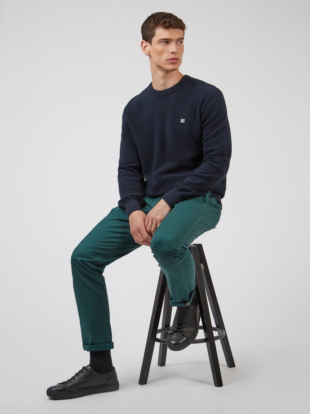 Pantalon Ben Sherman Signature Slim Stretch Chino Verde | 825-QOGDSC