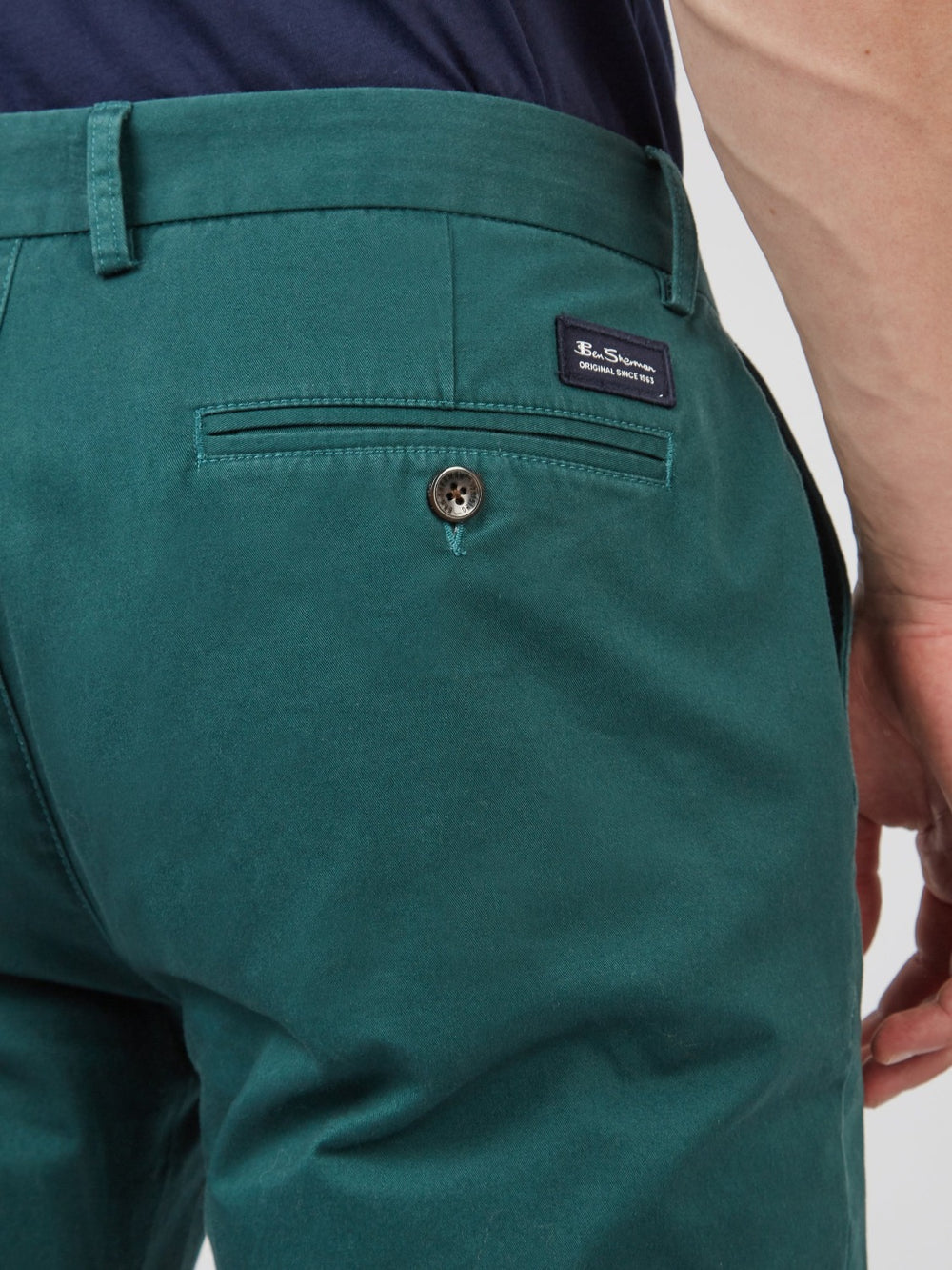 Pantalon Ben Sherman Signature Slim Stretch Chino Verde | 825-QOGDSC