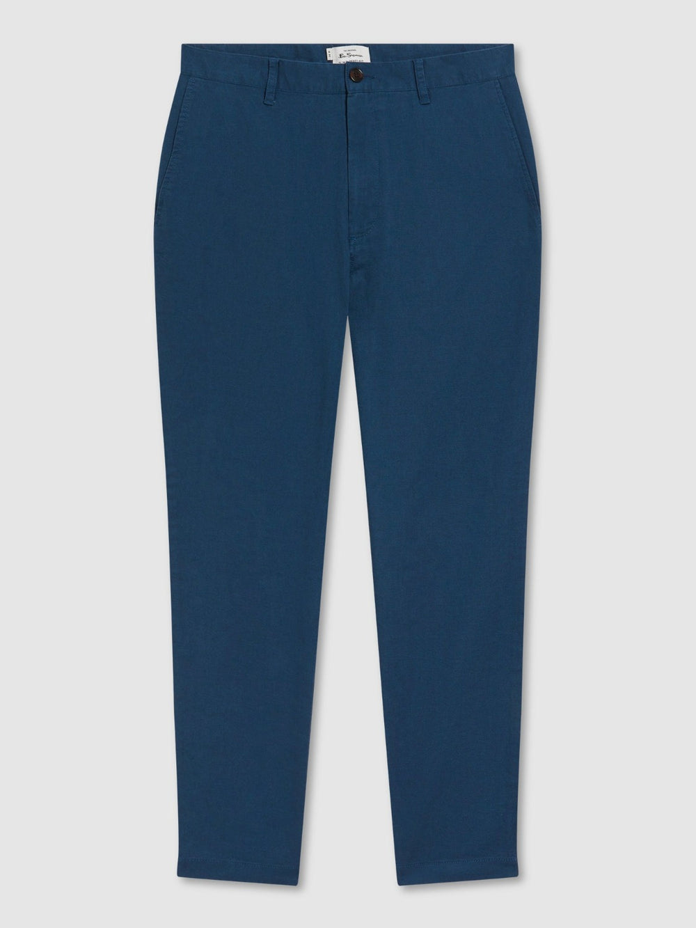 Pantalon Ben Sherman Signature Slim Taper Linen Azules | 290-FMDQGH