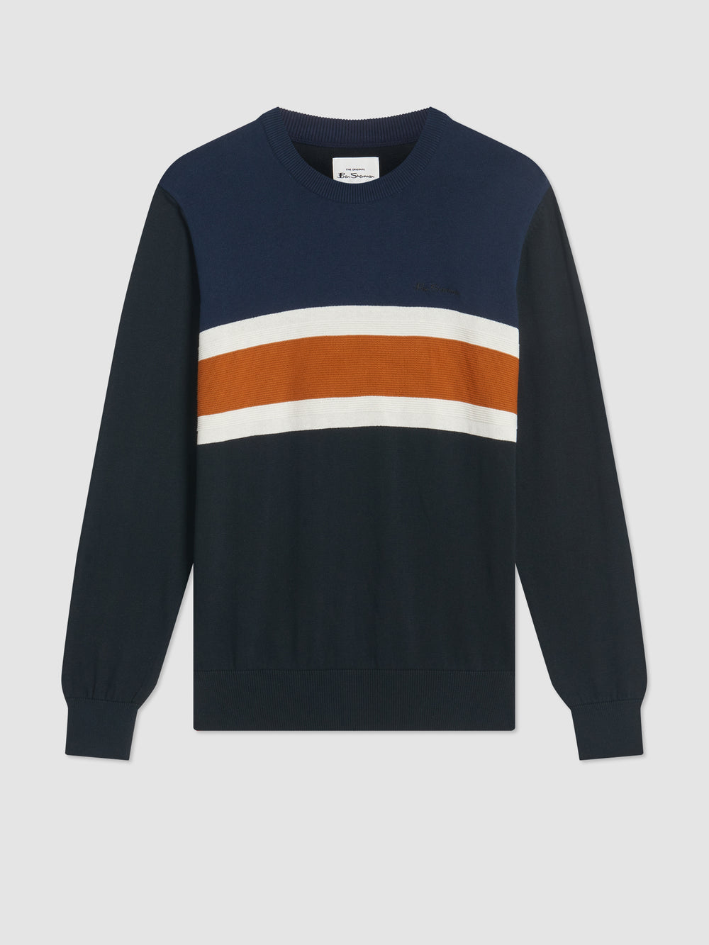 Prendas De Punto Ben Sherman Chest Stripe Crewneck Negras | 120-JGVKRD