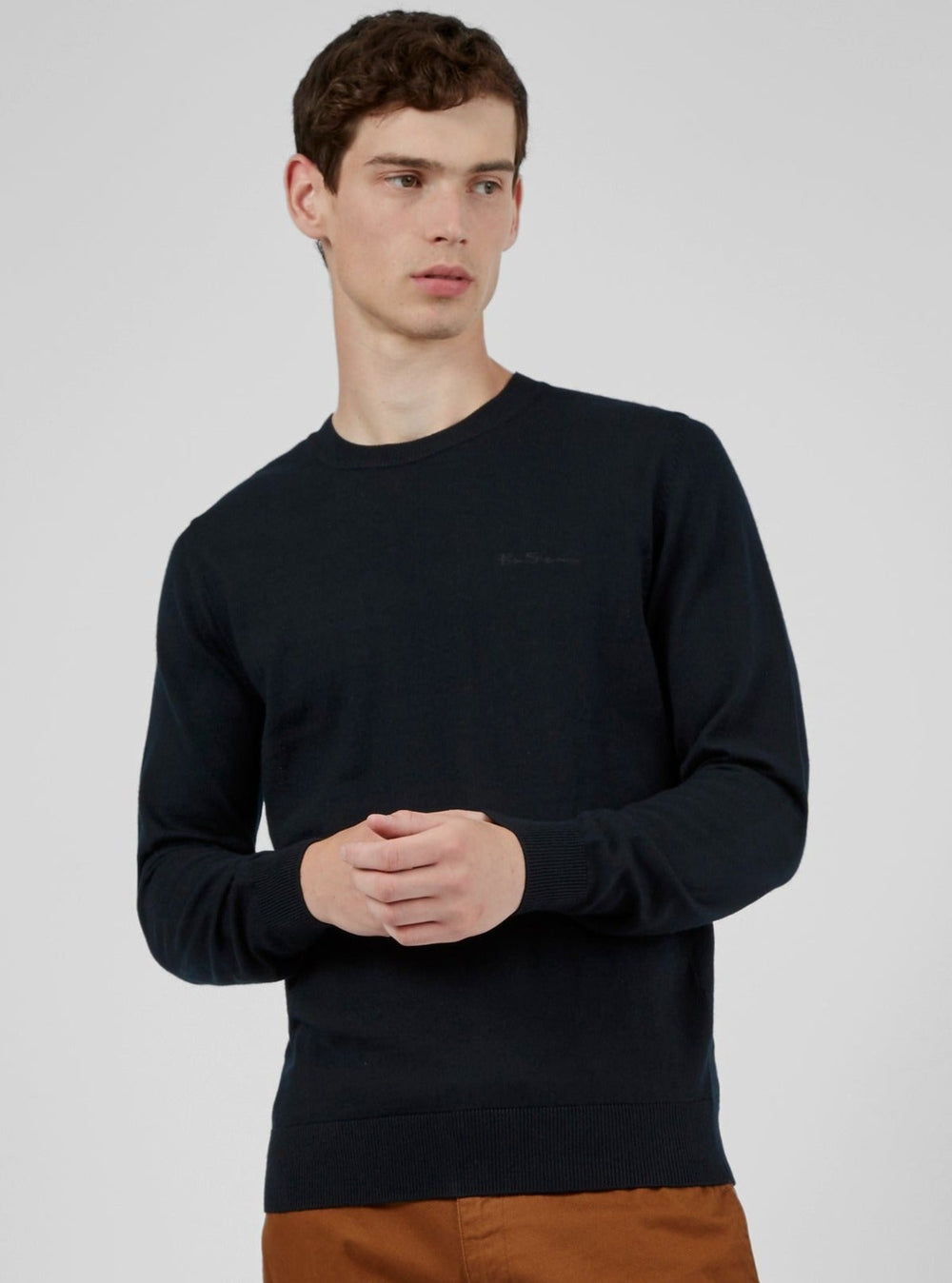 Prendas De Punto Ben Sherman Signature Crewneck Negras | 708-CWPTMA