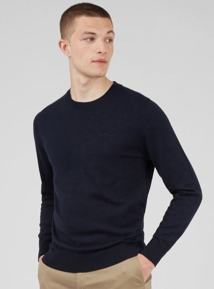 Prendas De Punto Ben Sherman Signature Crewneck Azul Marino | 826-OGXHEY