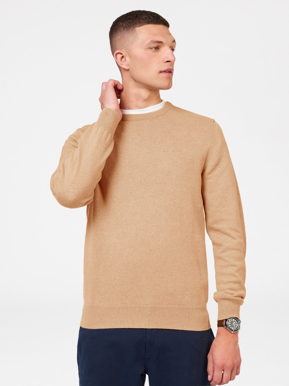 Prendas De Punto Ben Sherman Signature Crewneck Gris | 709-PTQLXE