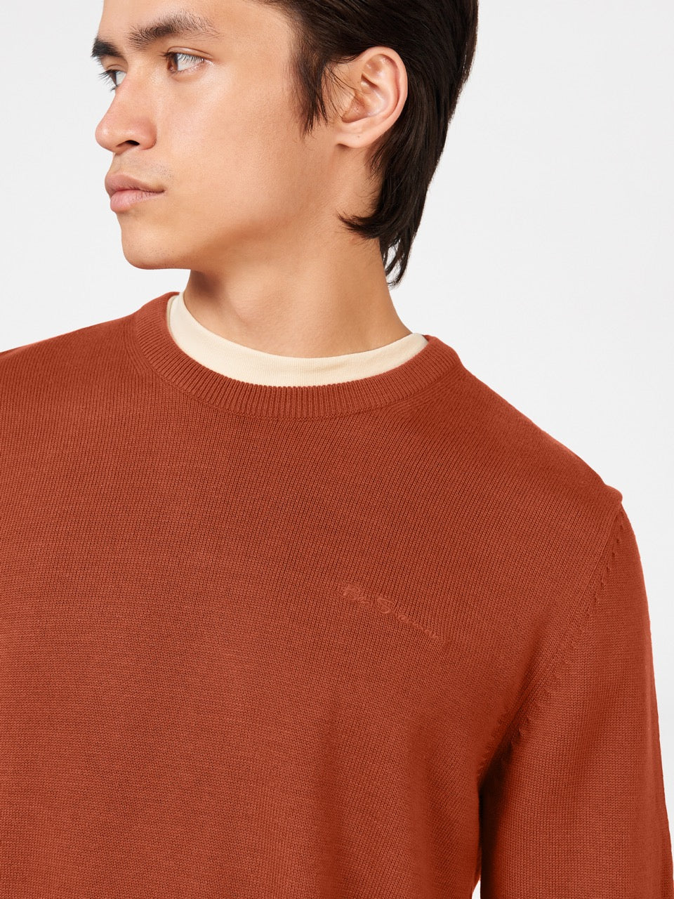 Prendas De Punto Ben Sherman Signature Crewneck Naranjas | 501-IVPMNO