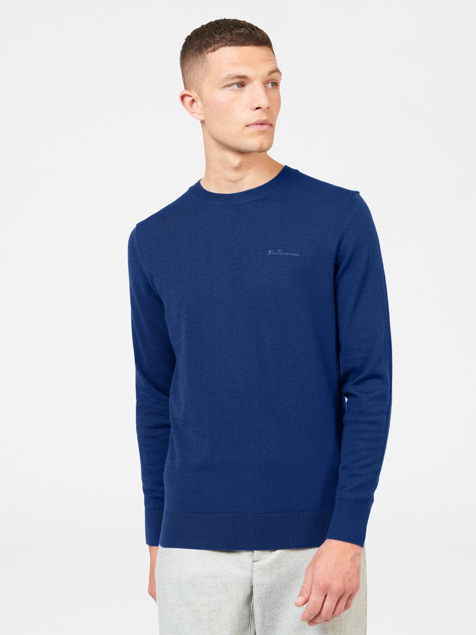 Prendas De Punto Ben Sherman Signature Merino Crewneck Azules | 572-OMVABD