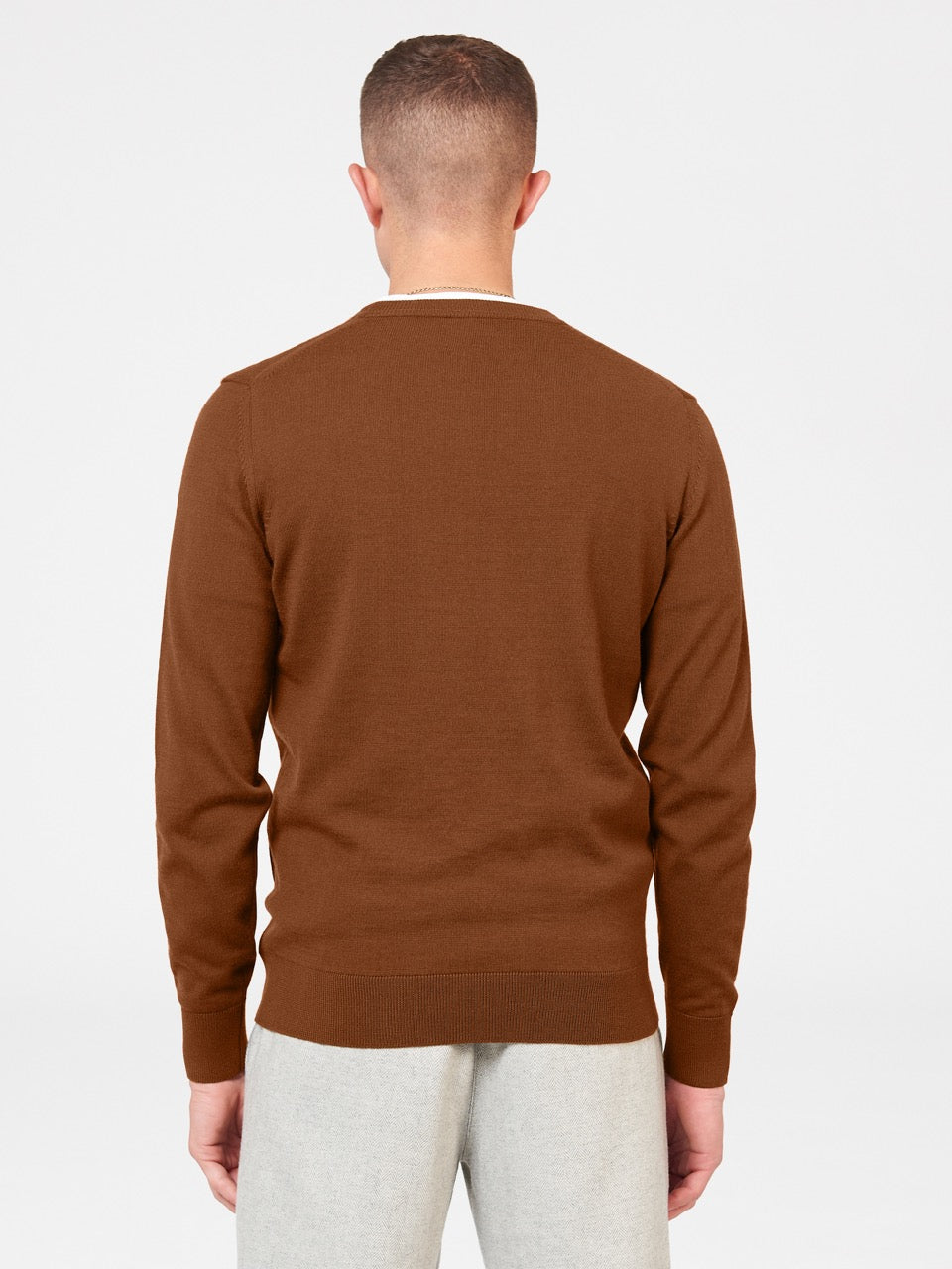 Prendas De Punto Ben Sherman Signature Merino Crewneck Marrones | 275-CHYSPJ