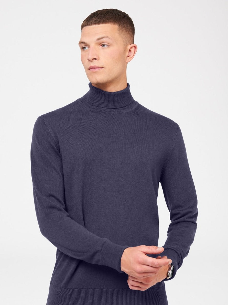 Prendas De Punto Ben Sherman Signature Roll Neck Moradas | 210-EAOYFR