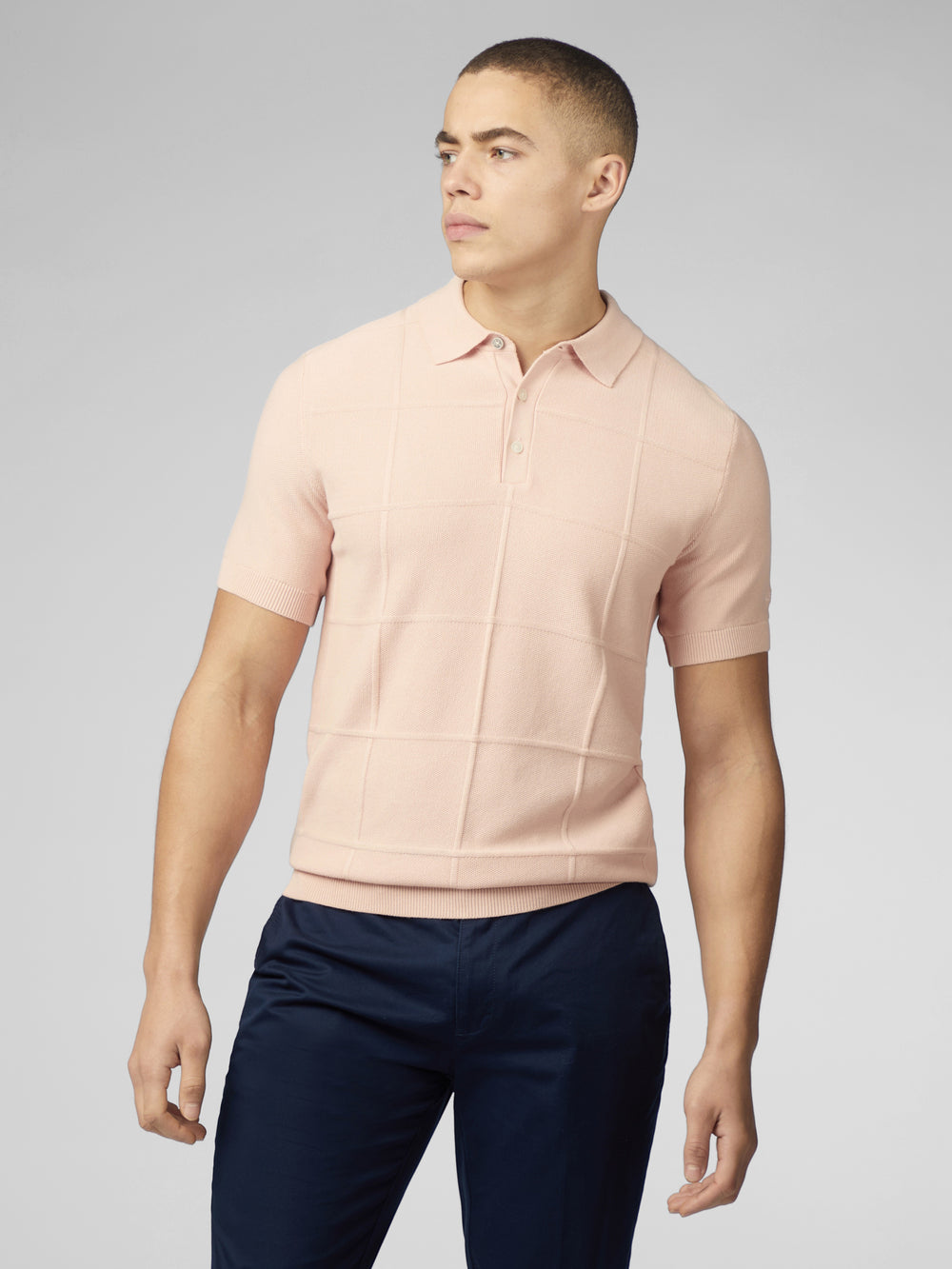 Prendas De Punto Ben Sherman Signature Textured Polo Rosas | 042-OGWKBH