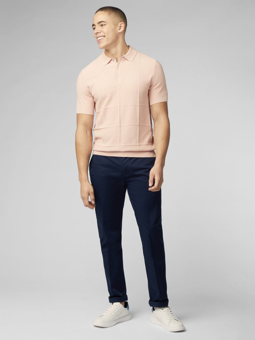 Prendas De Punto Ben Sherman Signature Textured Polo Rosas | 042-OGWKBH