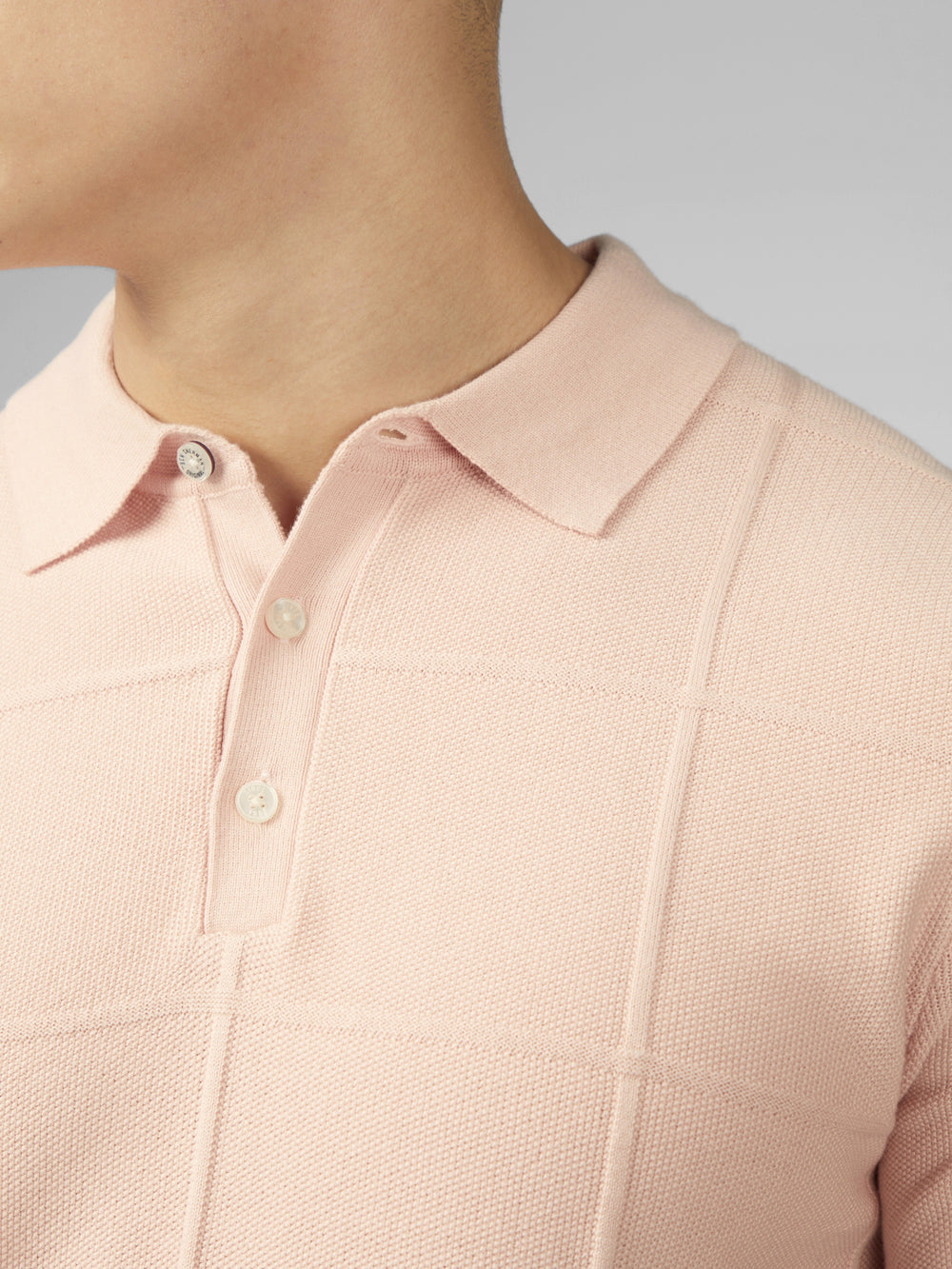 Prendas De Punto Ben Sherman Signature Textured Polo Rosas | 042-OGWKBH