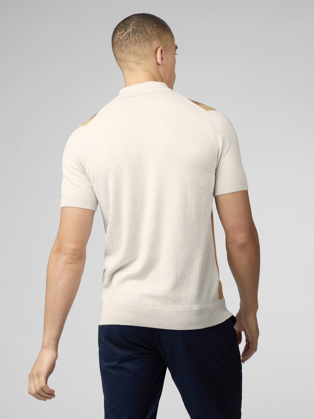 Prendas De Punto Ben Sherman Signature Vertical Stripe Polo Blancas | 865-UHLZTK