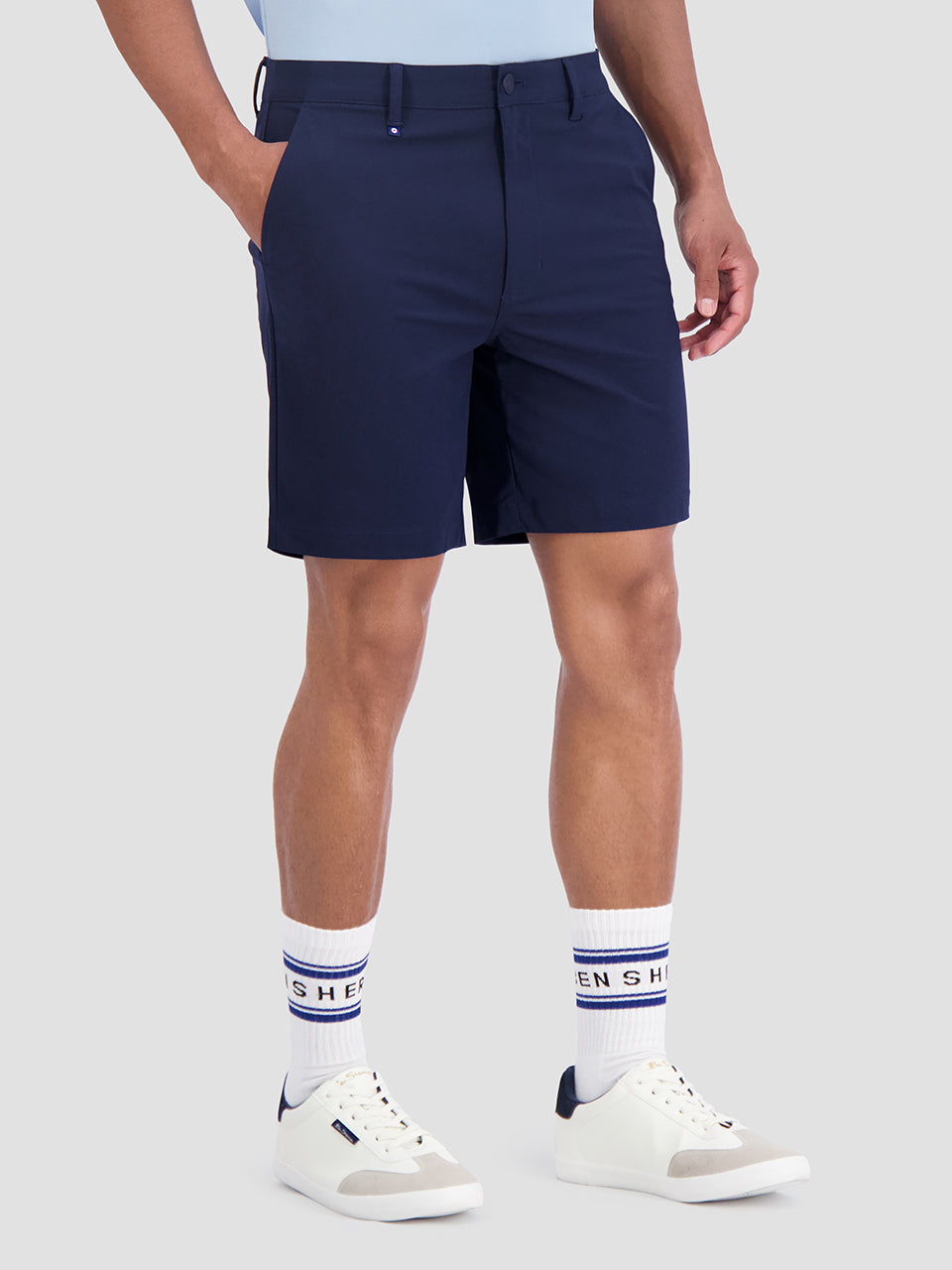 Short Ben Sherman 4Way Stretch Tech Azul Marino | 894-IPRZDV