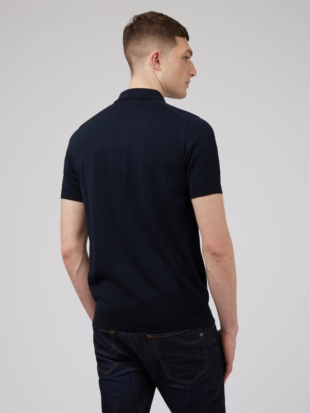 Suéteres De Cuello Polo Ben Sherman Signature Azul Marino | 215-WCODTY