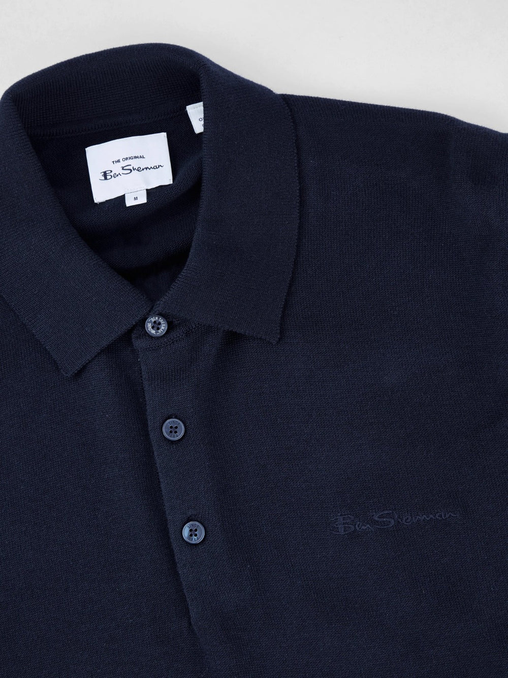 Suéteres De Cuello Polo Ben Sherman Signature Long-Sleeve Azul Marino | 073-GHQYEZ