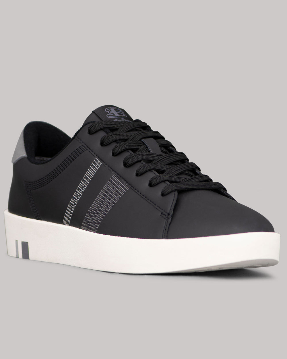 Zapatillas Ben Sherman Boxwell Negras Blancas Gris | 607-TPSUCJ