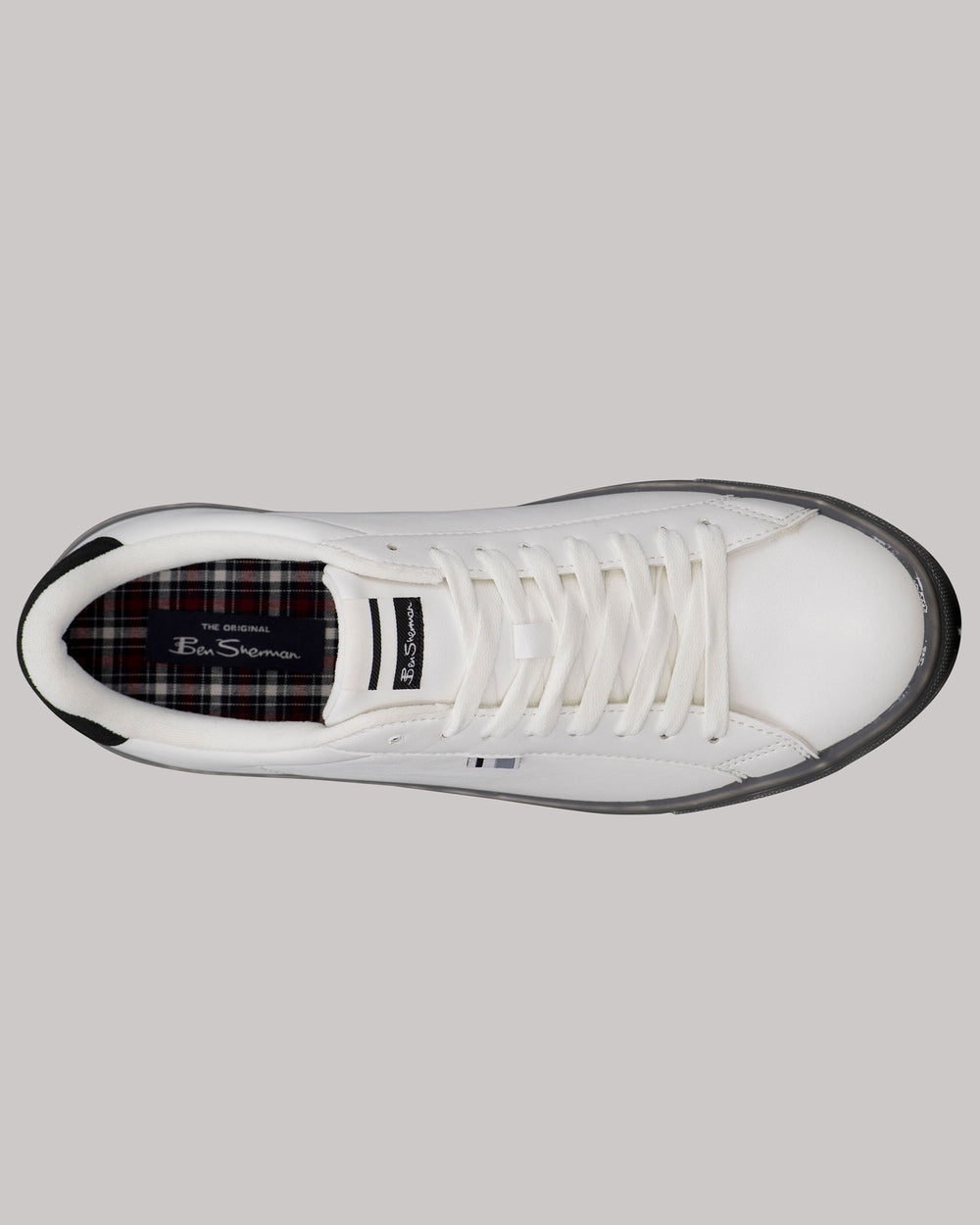 Zapatillas Ben Sherman Crowley Blancas Negras | 148-FLHPSV