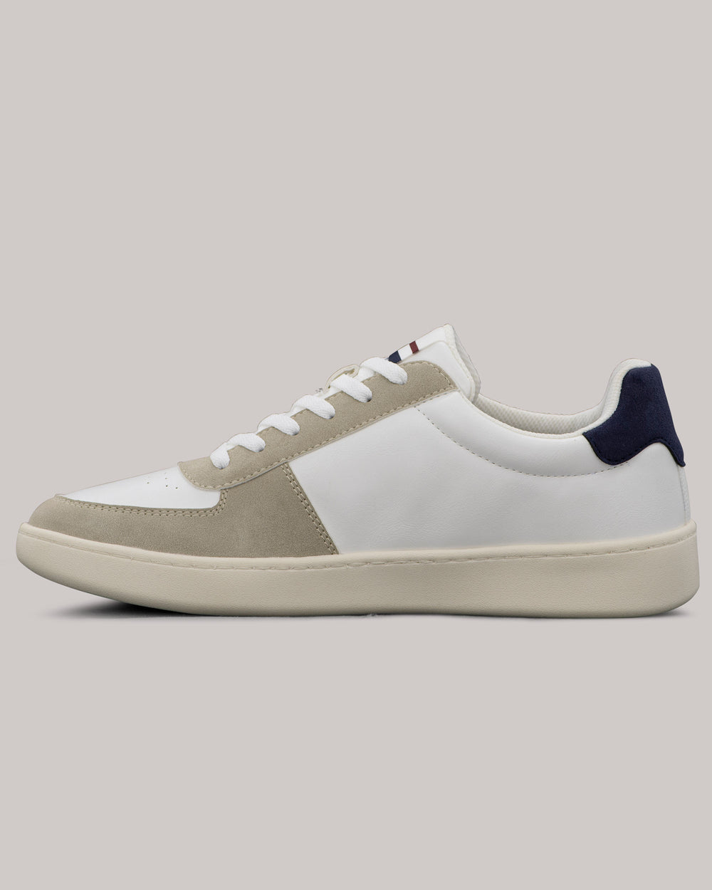 Zapatillas Ben Sherman Hyde Navy Stripe Blancas | 950-XMUQFR