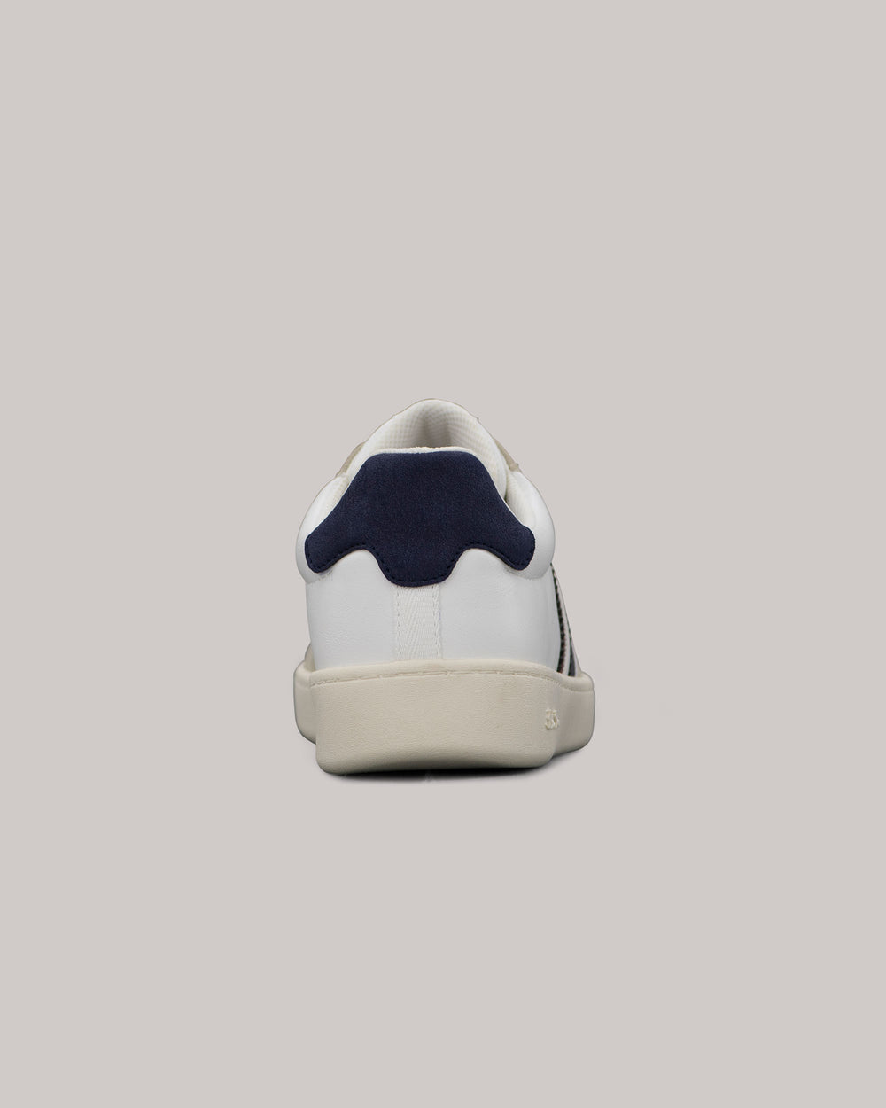 Zapatillas Ben Sherman Hyde Navy Stripe Blancas | 950-XMUQFR